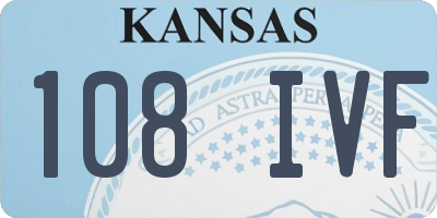 KS license plate 108IVF