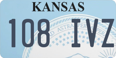 KS license plate 108IVZ