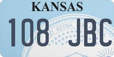 KS license plate 108JBC