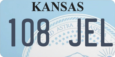 KS license plate 108JEL