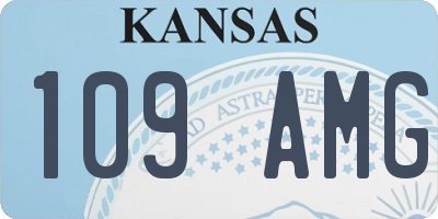 KS license plate 109AMG