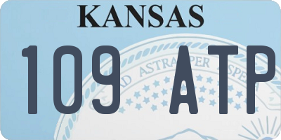 KS license plate 109ATP