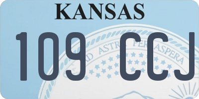 KS license plate 109CCJ