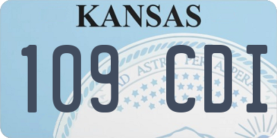 KS license plate 109CDI