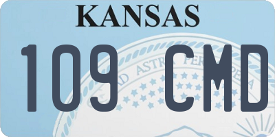 KS license plate 109CMD
