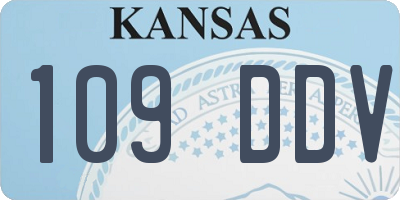 KS license plate 109DDV