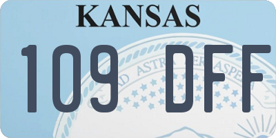 KS license plate 109DFF