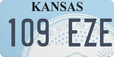 KS license plate 109EZE