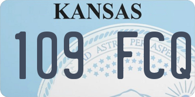 KS license plate 109FCQ