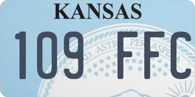 KS license plate 109FFC