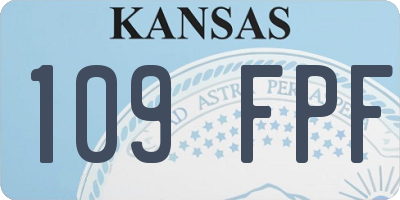 KS license plate 109FPF