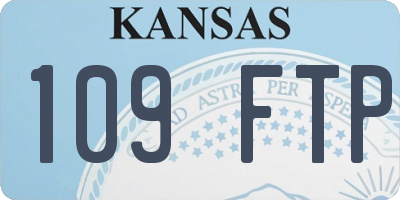 KS license plate 109FTP