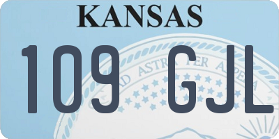KS license plate 109GJL