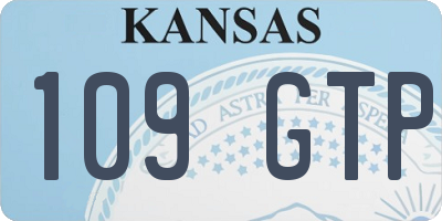 KS license plate 109GTP
