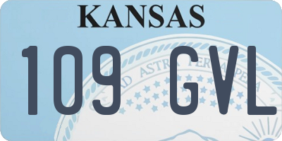 KS license plate 109GVL