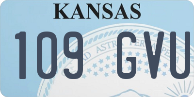 KS license plate 109GVU