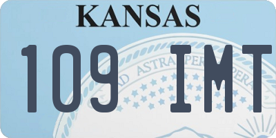 KS license plate 109IMT
