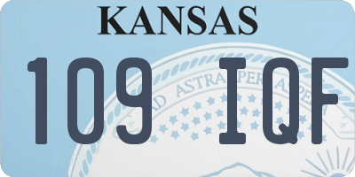 KS license plate 109IQF