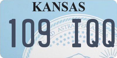 KS license plate 109IQQ