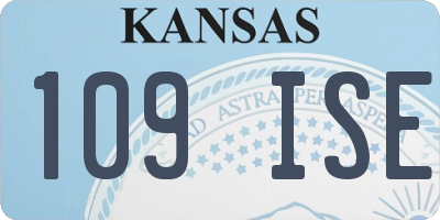 KS license plate 109ISE