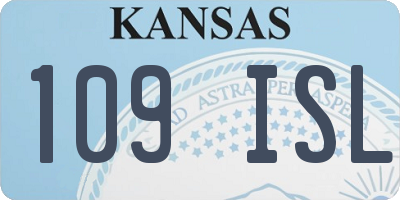KS license plate 109ISL