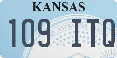 KS license plate 109ITQ