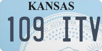 KS license plate 109ITV