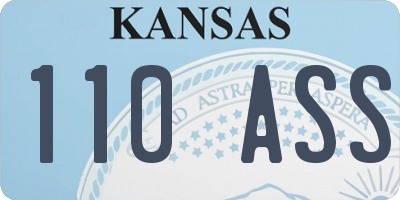 KS license plate 110ASS