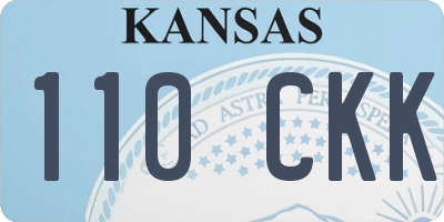 KS license plate 110CKK