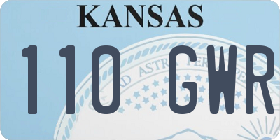 KS license plate 110GWR