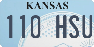 KS license plate 110HSU