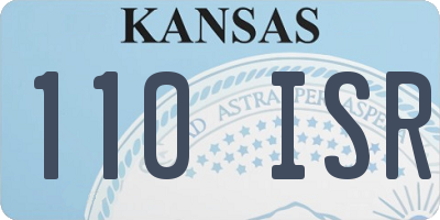 KS license plate 110ISR
