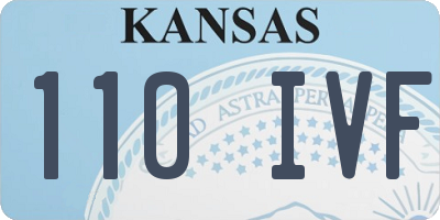 KS license plate 110IVF