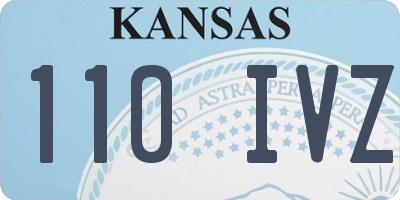 KS license plate 110IVZ