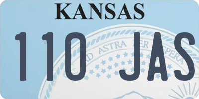 KS license plate 110JAS