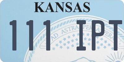 KS license plate 111IPT