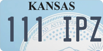 KS license plate 111IPZ