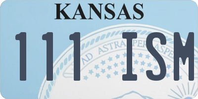 KS license plate 111ISM