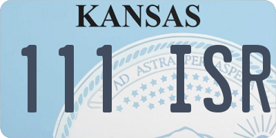 KS license plate 111ISR