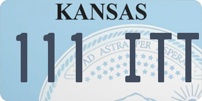 KS license plate 111ITT