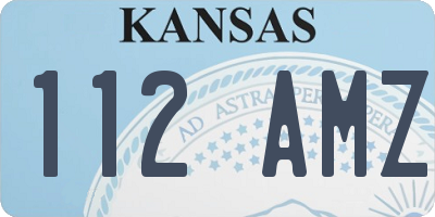 KS license plate 112AMZ