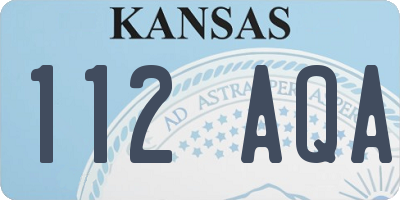 KS license plate 112AQA