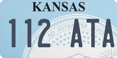 KS license plate 112ATA
