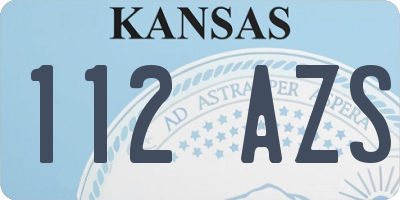KS license plate 112AZS