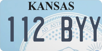 KS license plate 112BYY