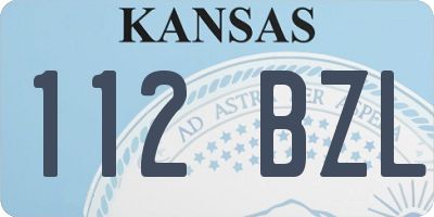 KS license plate 112BZL