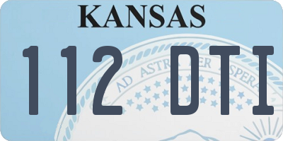 KS license plate 112DTI