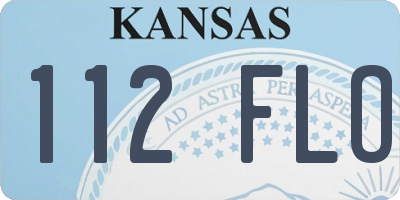 KS license plate 112FLO
