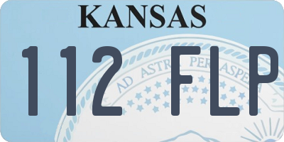 KS license plate 112FLP