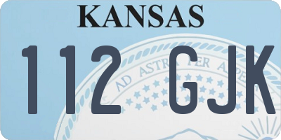 KS license plate 112GJK